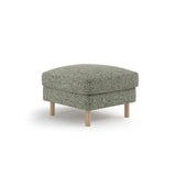 Eden Pouf aus Strukturierter Stoff in Moosgrün meliert (Puente 33), 64x64 cm von Micadoni – Bild 3
