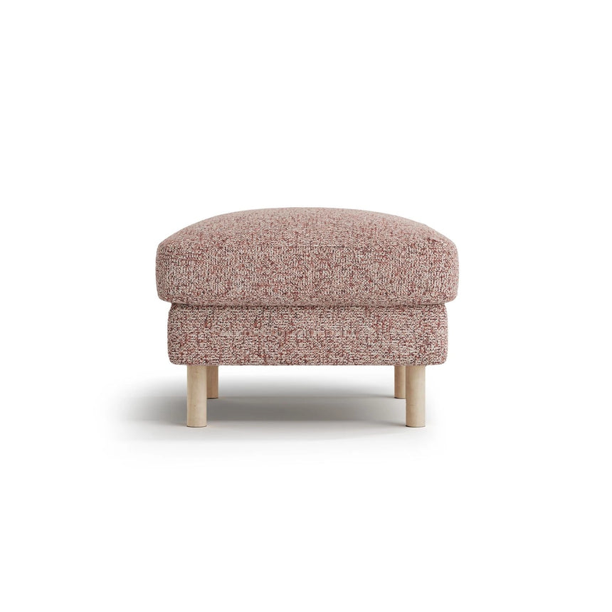 Eden Pouf aus Strukturierter Stoff in Pink Melange (Puente 68), 64x64 cm von Micadoni – Bild 1