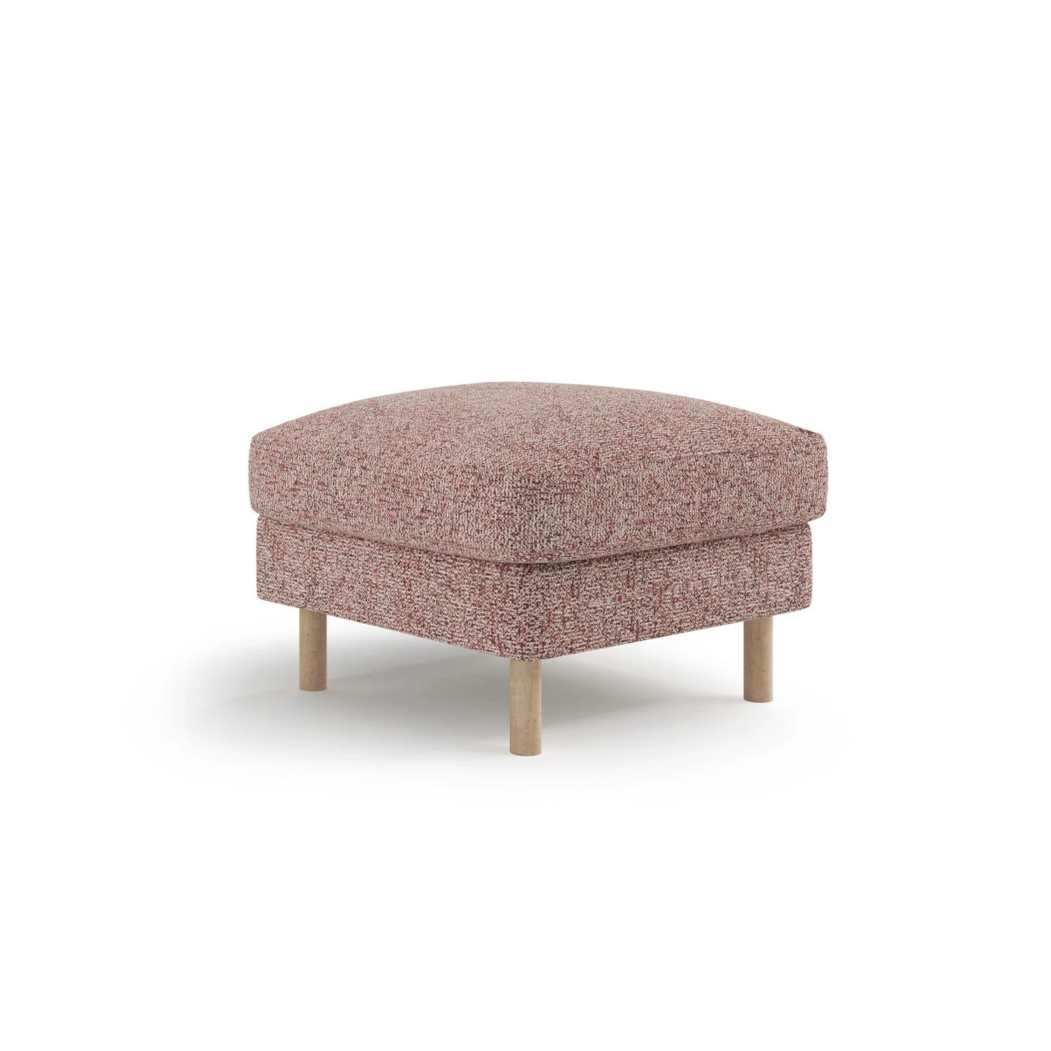 Eden Pouf aus Strukturierter Stoff in Pink Melange (Puente 68), 64x64 cm von Micadoni – Bild 3