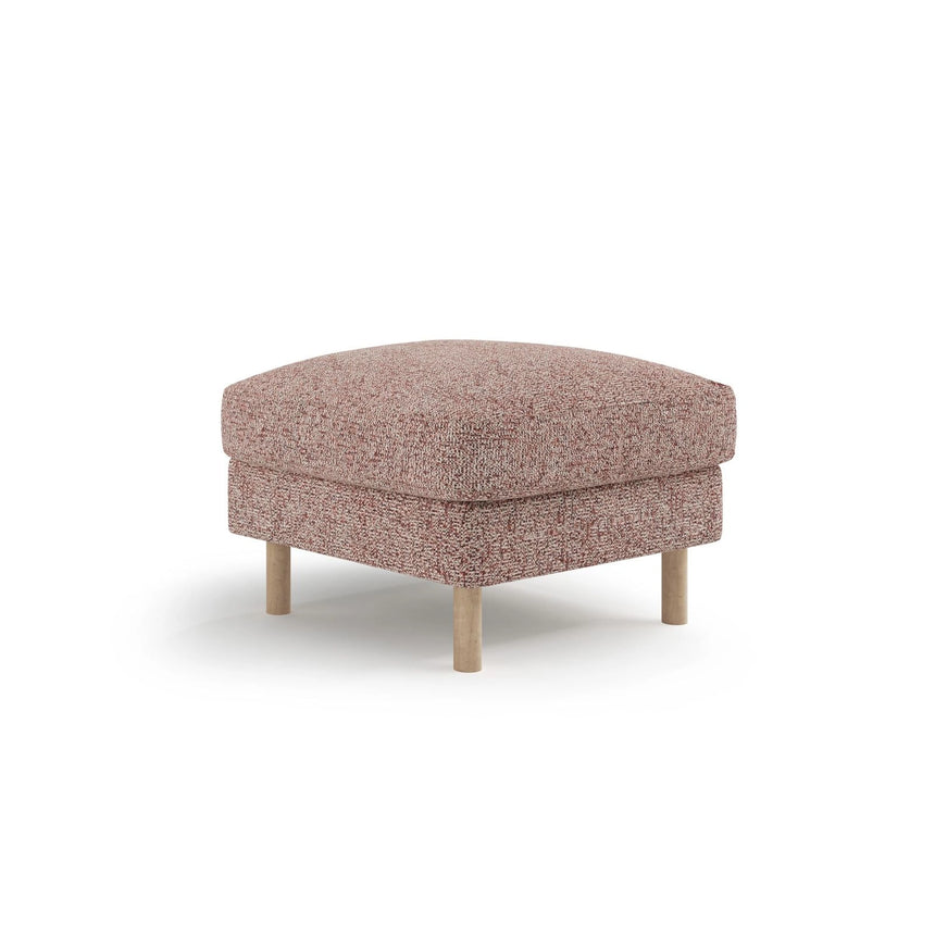 Eden Pouf aus Strukturierter Stoff in Pink Melange (Puente 68), 64x64 cm von Micadoni – Bild 3
