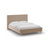 Eloise Bett mit Kopfteil und Stauraum aus Samt in Mandelbeige (Magic Velvet 2282), 180x200 cm von Micadoni – Bild 1