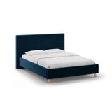 Eloise Bett mit Kopfteil und Stauraum aus Samt in Marineblau (Magic Velvet 2211), 160x200 cm von Micadoni – Bild 1