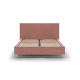 Eloise Bett mit Kopfteil und Stauraum aus Samt in Rosa (Magic Velvet 2257), 140x200 cm von Micadoni – Bild 3