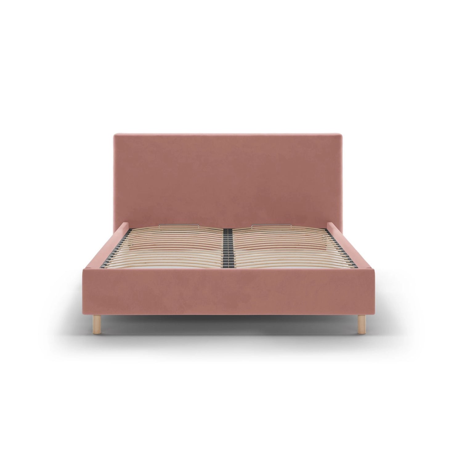 Eloise Bett mit Kopfteil und Stauraum aus Samt in Rosa (Magic Velvet 2257), 180x200 cm von Micadoni – Bild 3
