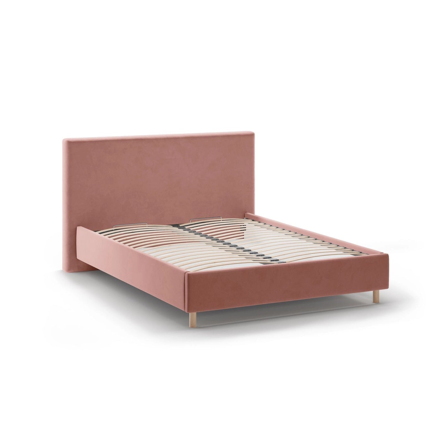 Eloise Bett mit Kopfteil und Stauraum aus Samt in Rosa (Magic Velvet 2257), 180x200 cm von Micadoni – Bild 4