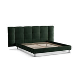 Eric Bett mit Kopfteil aus Samt in Flaschengrün (Casino Deep Green), 200x200 cm von Micadoni – Bild 6