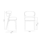 Essstuhl Mares aus Holz von Micadoni – Produktbild 3