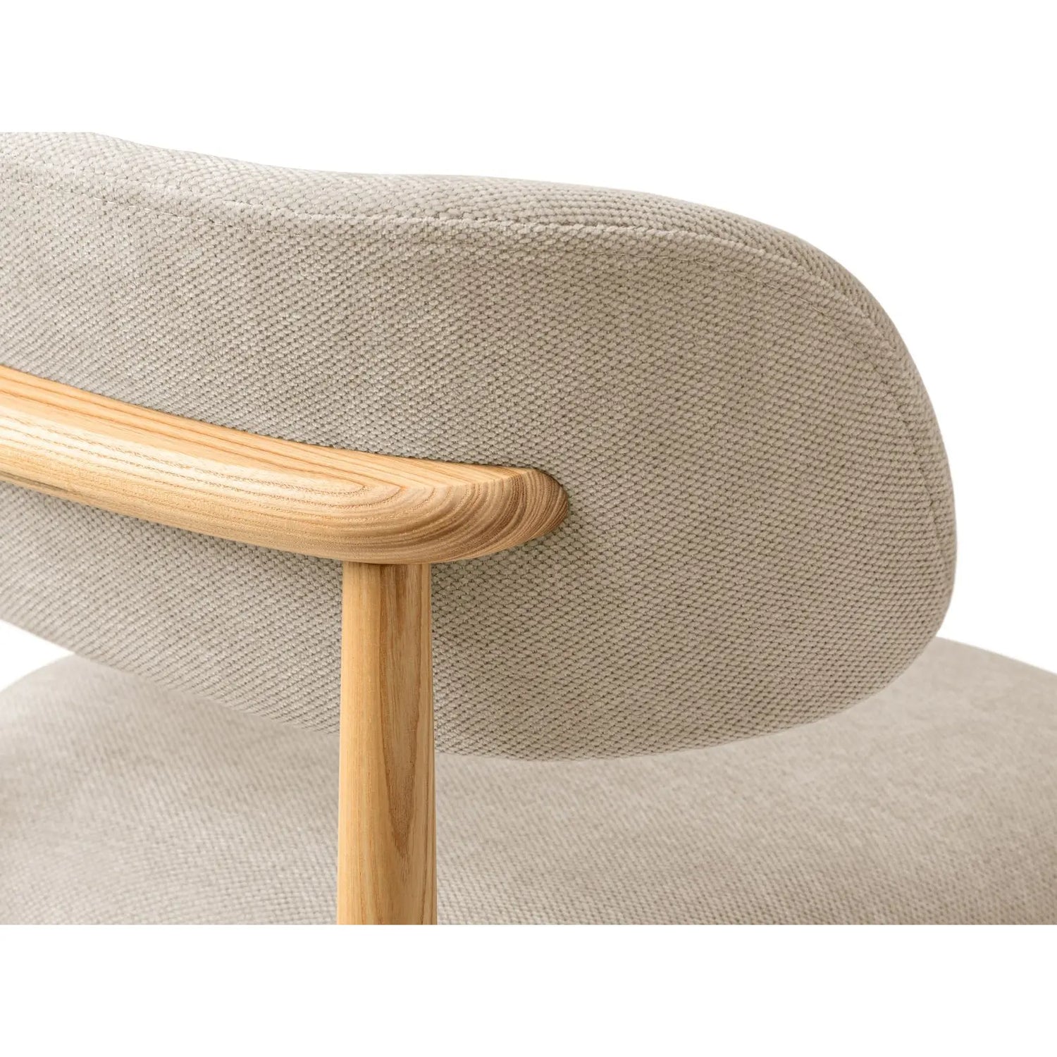 Evan Essstuhl, Gestell in Natur, aus Chenille (Reb18) in Light Green von Micadoni – Bild 5
