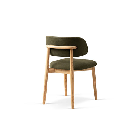 Evan Essstuhl, Gestell in Natur, aus Chenille (Reb25) in Beige von Micadoni – Bild 4