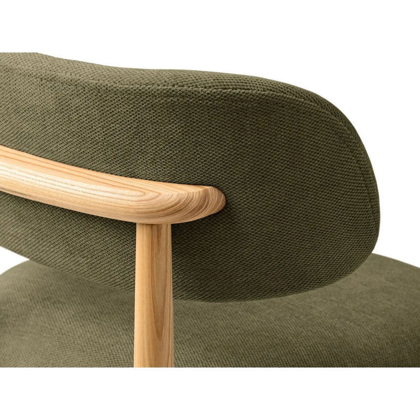 Evan Essstuhl, Gestell in Natur, aus Chenille (Reb25) in Beige von Micadoni – Bild 5