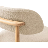 Evan Essstuhl, Gestell in Natur, aus Samt, Chenille oder Boucle von Micadoni – Bild 5