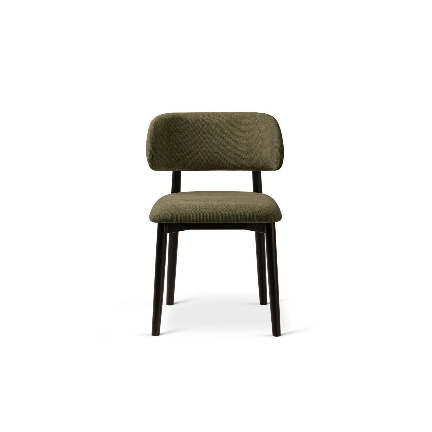 Evan Essstuhl, Gestell in Schwarz, aus Chenille (Reb18) in Light Green von Micadoni – Bild 3