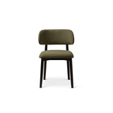 Evan Essstuhl, Gestell in Schwarz, aus Chenille (Reb18) in Light Green von Micadoni – Bild 3