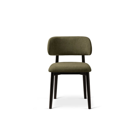Evan Essstuhl, Gestell in Schwarz, aus Chenille (Reb18) in Light Green von Micadoni – Bild 3