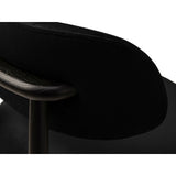 Evan Essstuhl, Gestell in Schwarz, aus Samt (Ma2219) in Schwarz von Micadoni – Bild 5