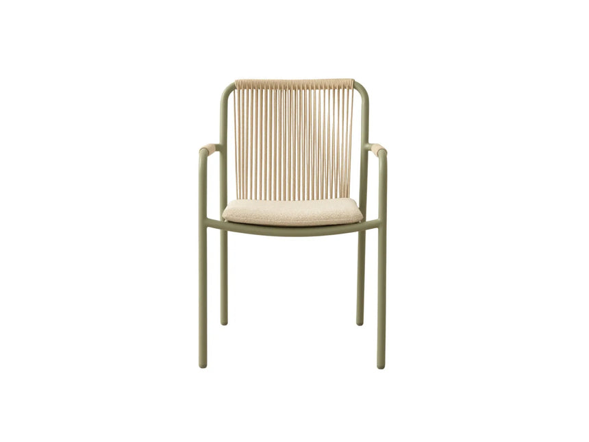 Gartenstuhl Peralta aus Aluminium und geflochtenem Seil 62x57x83.5 von Micadoni – Produktbild 1