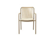 Gartenstuhl Peralta aus Aluminium und geflochtenem Seil Beige 62x57x83.5 von Micadoni – Produktbild 1