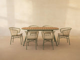 Gartentisch Niublau aus Aluminium und Kunststoff 180x90x75 von Micadoni – Produktbild 2