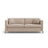 Gloria 2-Sitzer Sofa mit Schlaffunktion, ausklappbar, aus Samt in Beige (Salvador 1), 186x102 cm von Micadoni – Bild 1
