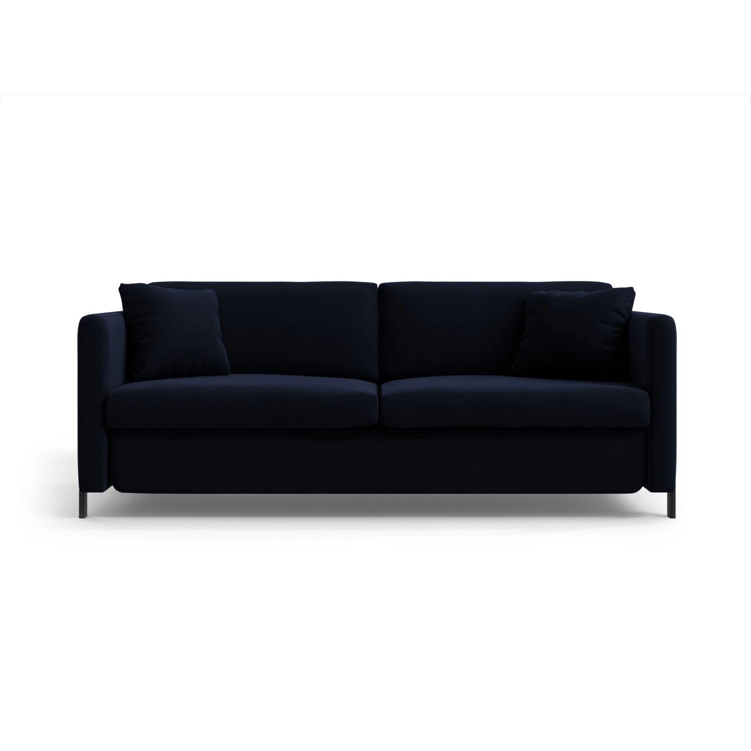 Gloria 2-Sitzer Sofa mit Schlaffunktion, ausklappbar, aus Samt in Königsblau (Salvador 5), 186x102 cm von Micadoni – Bild 1