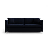 Gloria 2-Sitzer Sofa mit Schlaffunktion, ausklappbar, aus Samt in Königsblau (Salvador 5), 186x102 cm von Micadoni – Bild 1