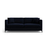 Gloria 2-Sitzer Sofa mit Schlaffunktion, ausklappbar, aus Samt in Königsblau (Salvador 5), 186x102 cm von Micadoni – Bild 1