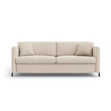 Gloria 2-Sitzer Sofa mit Schlaffunktion, ausklappbar, aus Samt oder Strukturstoff, 186x102 cm von Micadoni – Bild 1