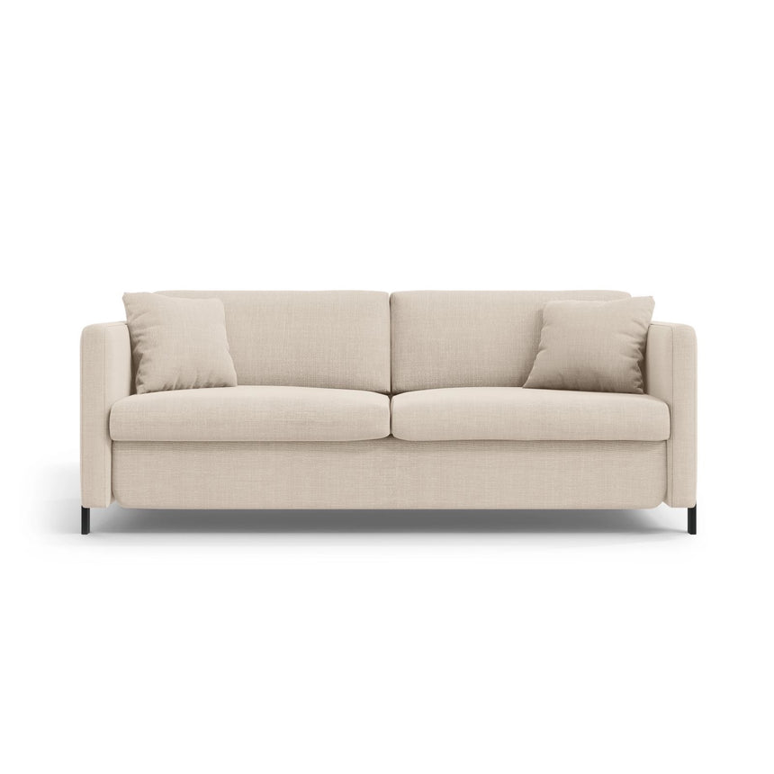 Gloria 2-Sitzer Sofa mit Schlaffunktion, ausklappbar, aus Samt oder Strukturstoff, 186x102 cm von Micadoni – Bild 1
