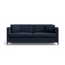 Gloria 2-Sitzer Sofa mit Schlaffunktion, ausklappbar, aus Strukturierter Stoff in Blau (Bjorn 86), 186x102 cm von Micadoni – Bild 1