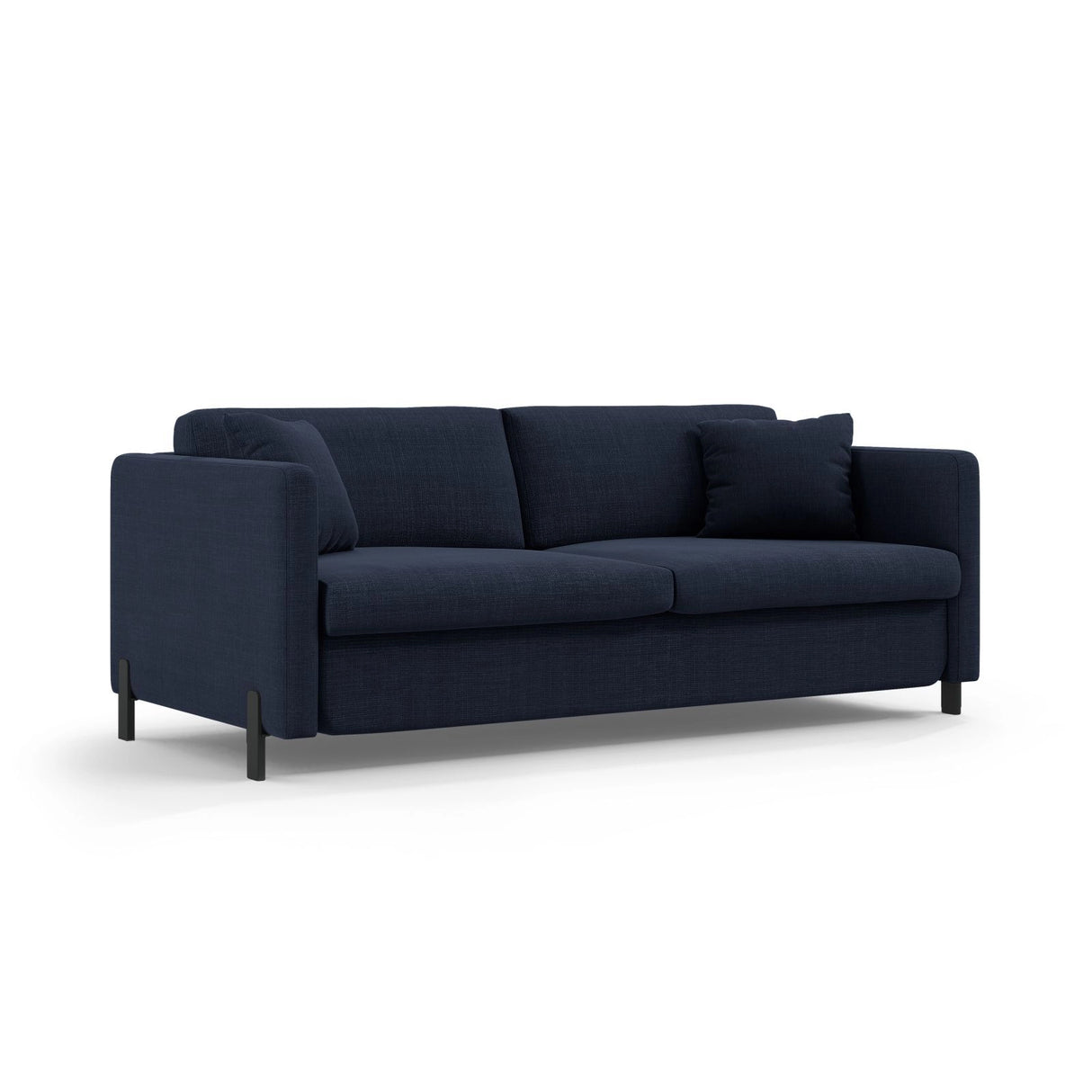 Gloria 2-Sitzer Sofa mit Schlaffunktion, ausklappbar, aus Strukturierter Stoff in Blau (Bjorn 86), 186x102 cm von Micadoni – Bild 2