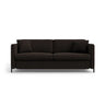 Gloria 2-Sitzer Sofa mit Schlaffunktion, ausklappbar, aus Strukturierter Stoff in Dunkelgrau (Bjorn 16), 186x102 cm von Micadoni – Bild 1