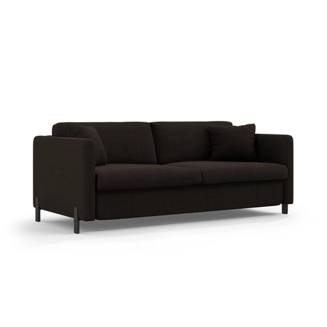 Gloria 2-Sitzer Sofa mit Schlaffunktion, ausklappbar, aus Strukturierter Stoff in Dunkelgrau (Bjorn 16), 186x102 cm von Micadoni – Bild 2