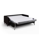 Gloria 2-Sitzer Sofa mit Schlaffunktion, ausklappbar, aus Strukturierter Stoff in Dunkelgrau (Bjorn 16), 186x102 cm von Micadoni – Bild 5