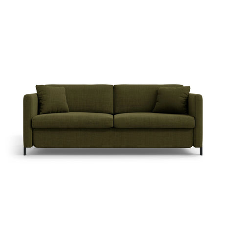 Gloria 2-Sitzer Sofa mit Schlaffunktion, ausklappbar, aus Strukturierter Stoff in Grün (Bjorn 77), 186x102 cm von Micadoni – Bild 1