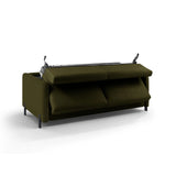 Gloria 2-Sitzer Sofa mit Schlaffunktion, ausklappbar, aus Strukturierter Stoff in Grün (Bjorn 77), 186x102 cm von Micadoni – Bild 4