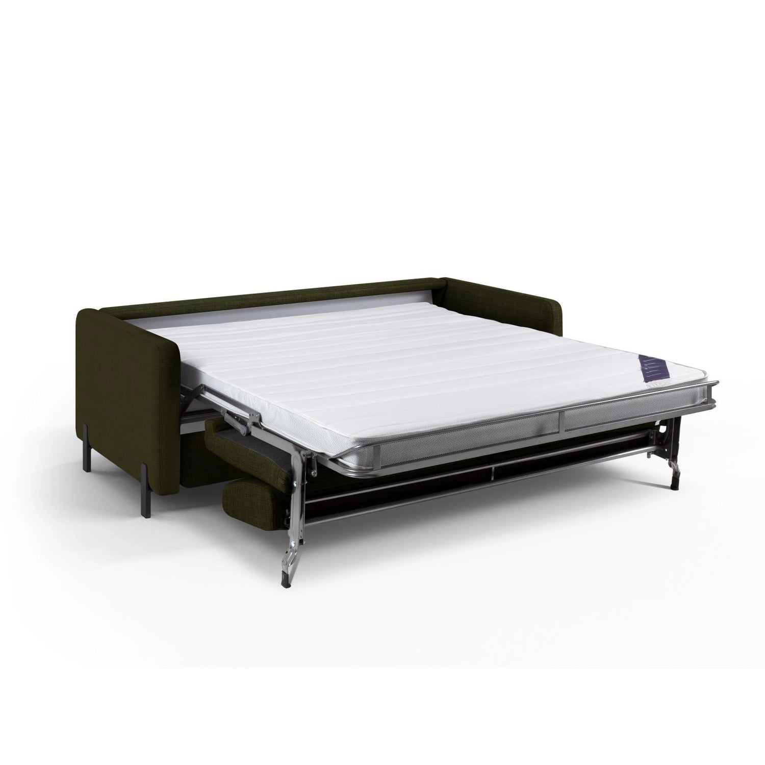 Gloria 2-Sitzer Sofa mit Schlaffunktion, ausklappbar, aus Strukturierter Stoff in Grün (Bjorn 77), 186x102 cm von Micadoni – Bild 5