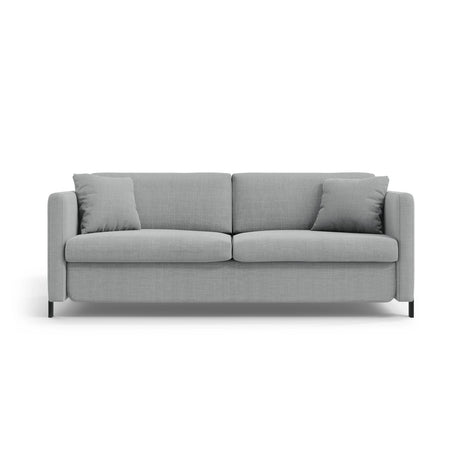 Gloria 2-Sitzer Sofa mit Schlaffunktion, ausklappbar, aus Strukturierter Stoff in Hellgrau (Bjorn 06), 186x102 cm von Micadoni – Bild 1