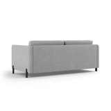 Gloria 2-Sitzer Sofa mit Schlaffunktion, ausklappbar, aus Strukturierter Stoff in Hellgrau (Bjorn 06), 186x102 cm von Micadoni – Bild 3