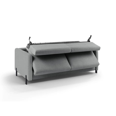 Gloria 2-Sitzer Sofa mit Schlaffunktion, ausklappbar, aus Strukturierter Stoff in Hellgrau (Bjorn 06), 186x102 cm von Micadoni – Bild 4