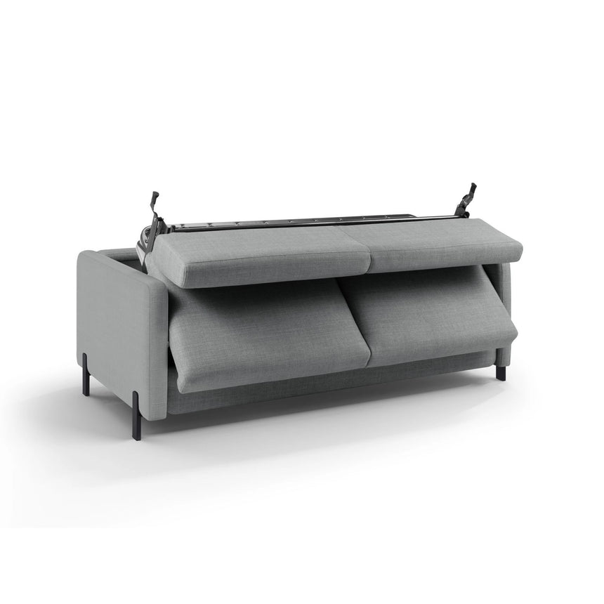 Gloria 2-Sitzer Sofa mit Schlaffunktion, ausklappbar, aus Strukturierter Stoff in Hellgrau (Bjorn 06), 186x102 cm von Micadoni – Bild 4