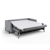 Gloria 2-Sitzer Sofa mit Schlaffunktion, ausklappbar, aus Strukturierter Stoff in Hellgrau (Bjorn 06), 186x102 cm von Micadoni – Bild 5