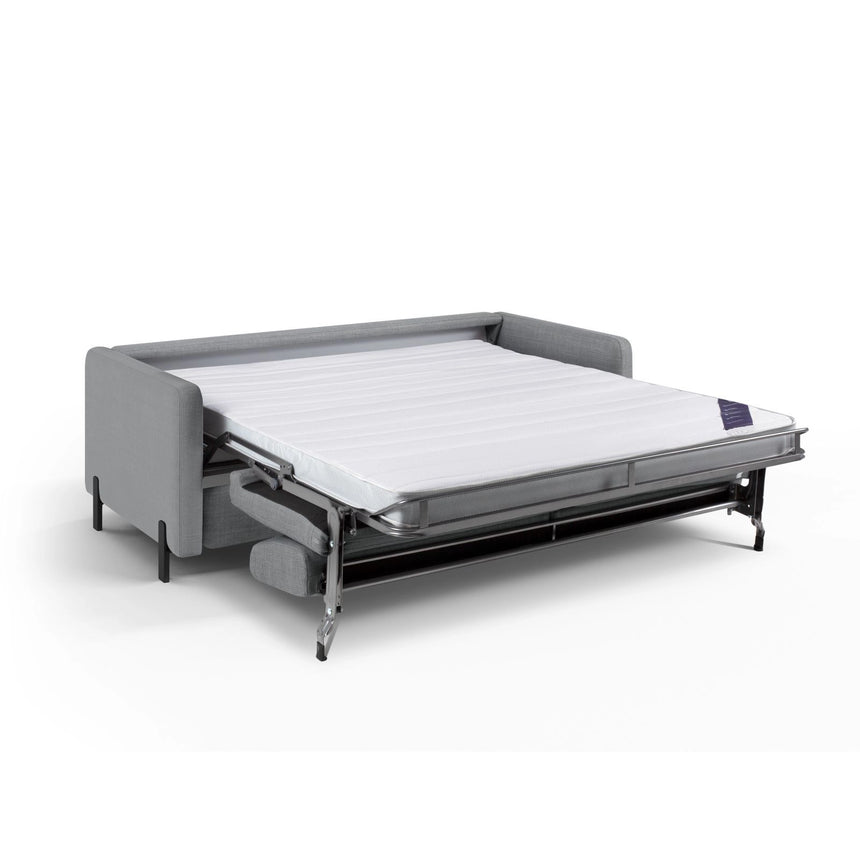 Gloria 2-Sitzer Sofa mit Schlaffunktion, ausklappbar, aus Strukturierter Stoff in Hellgrau (Bjorn 06), 186x102 cm von Micadoni – Bild 5