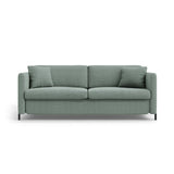 Gloria 2-Sitzer Sofa mit Schlaffunktion, ausklappbar, aus Strukturierter Stoff in Mint (Bjorn 71), 186x102 cm von Micadoni – Bild 1