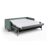 Gloria 2-Sitzer Sofa mit Schlaffunktion, ausklappbar, aus Strukturierter Stoff in Mint (Bjorn 71), 186x102 cm von Micadoni – Bild 5