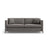 Gloria 3-Sitzer Sofa mit Schlaffunktion, ausklappbar, aus Samt in Grau (Salvador 17), 206x102 cm von Micadoni – Bild 1