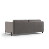 Gloria 3-Sitzer Sofa mit Schlaffunktion, ausklappbar, aus Samt in Grau (Salvador 17), 206x102 cm von Micadoni – Bild 3