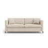 Gloria 3-Sitzer Sofa mit Schlaffunktion, ausklappbar, aus Samt oder Strukturstoff, 206x102 cm von Micadoni – Bild 1