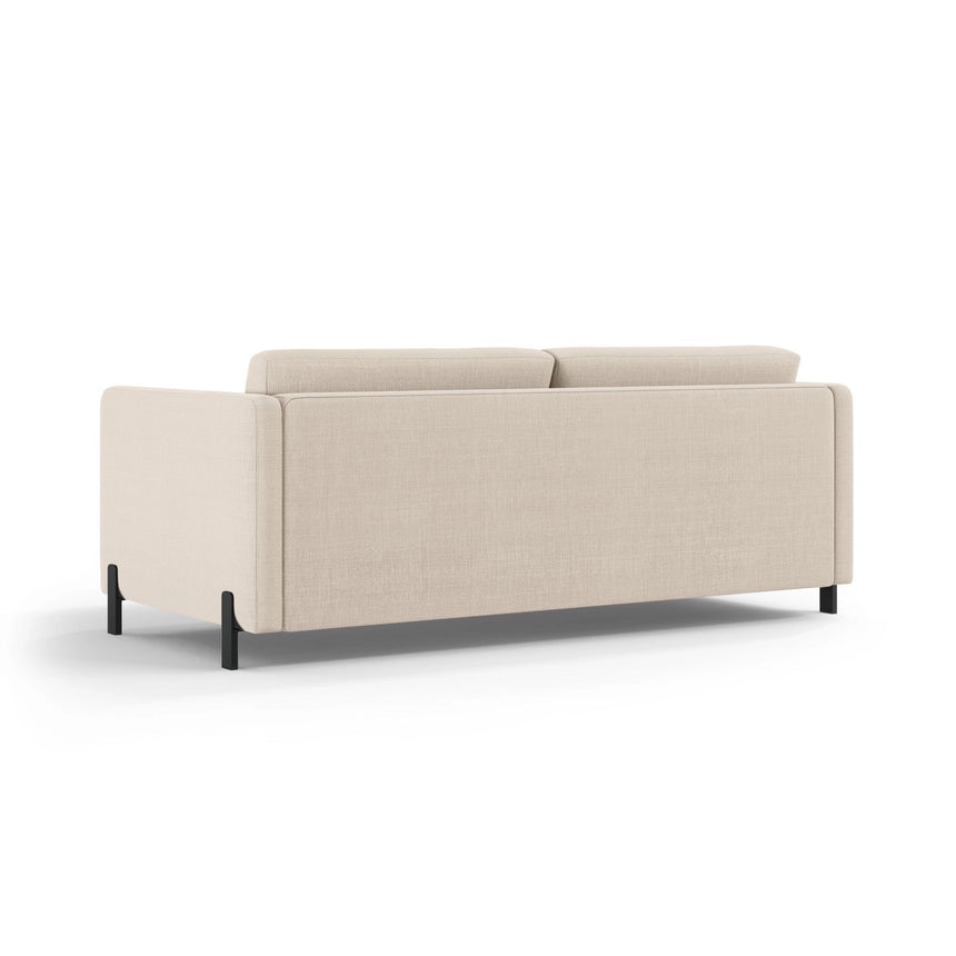 Gloria 3-Sitzer Sofa mit Schlaffunktion, ausklappbar, aus Samt oder Strukturstoff, 206x102 cm von Micadoni – Bild 3