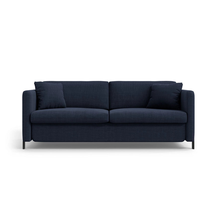 Gloria 3-Sitzer Sofa mit Schlaffunktion, ausklappbar, aus Strukturierter Stoff in Blau (Bjorn 86), 206x102 cm von Micadoni – Bild 1