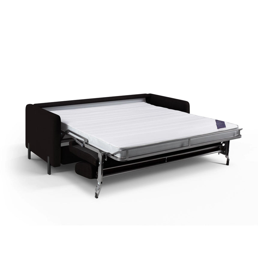 Gloria 3-Sitzer Sofa mit Schlaffunktion, ausklappbar, aus Strukturierter Stoff in Dunkelgrau (Bjorn 16), 206x102 cm von Micadoni – Bild 2